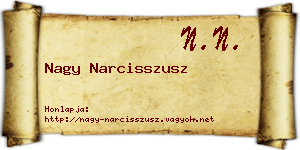 Nagy Narcisszusz névjegykártya