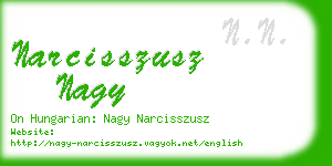 narcisszusz nagy business card